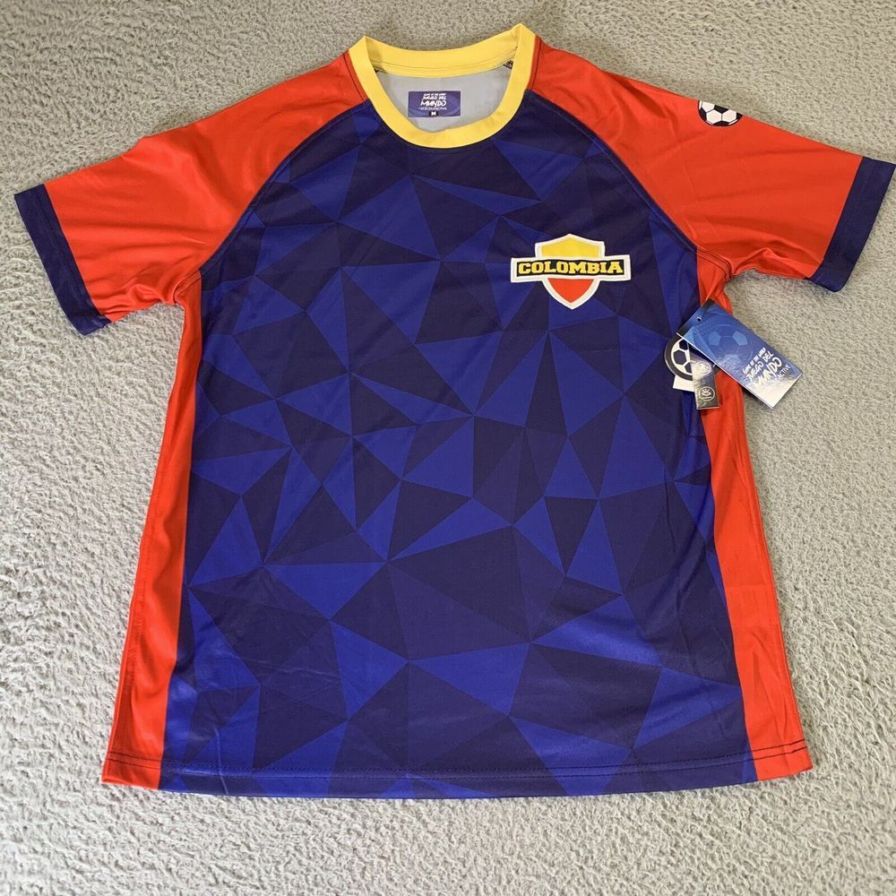 Colombia Soccer Shirt‎ Mens Medium Jersey Replica Futbol Chamisa Xcelsius Active